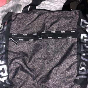 Pink grey silver holographic Tote